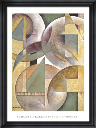 Framed Spheres of Thought I Print