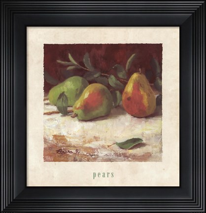 Framed Pears Print