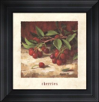 Framed Cherries Print