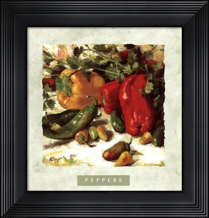 Framed Peppers Print