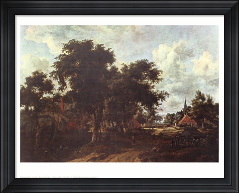 Framed Entrance to a Village Print