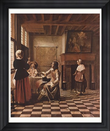 Framed Interior of a Dutch house Print