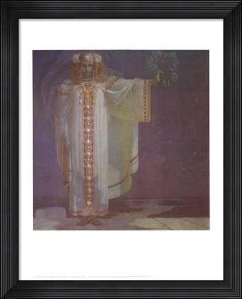 Framed Prophetesse Libuse Print