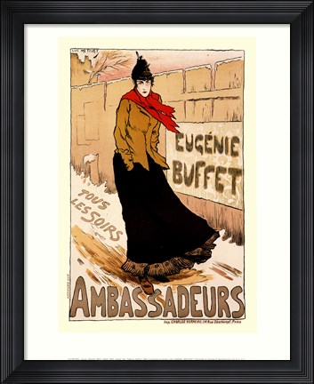 Framed Eugenie Buffet Print