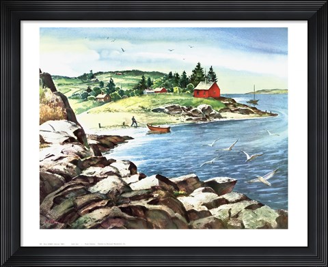 Framed Inland Cove Print