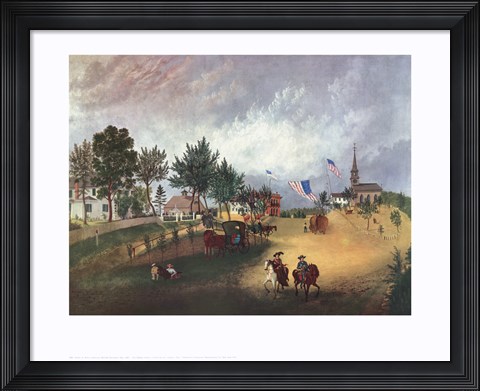Framed Barnstable Mass 1857 Print