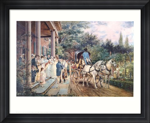 Framed Wedding in the 1830'S Print