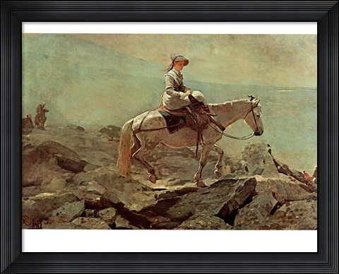 Framed Bridle Path White Mountains Print