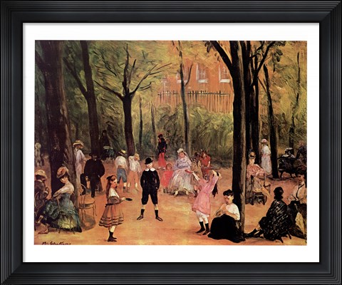 Framed Luxembourg Gardens Print
