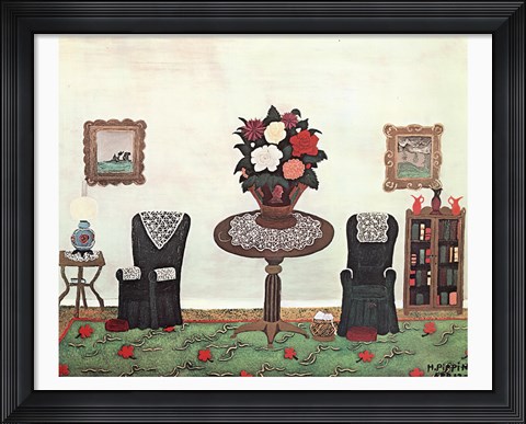 Framed Victorian Interior Print