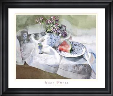 Framed Slice of Watermelon Print