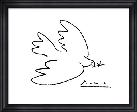 Framed Dove of Peace Print