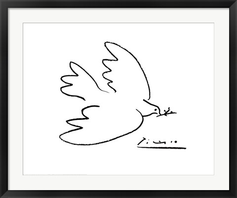 Framed Dove of Peace Print