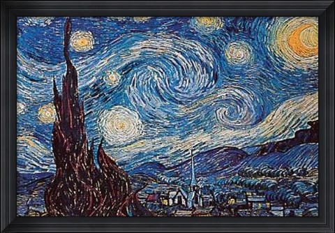 Framed Starry Night Print