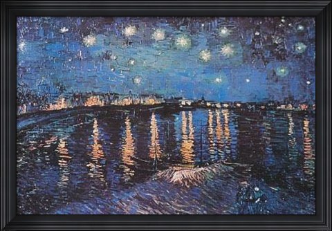 Framed Starlight Over The Rhone Print