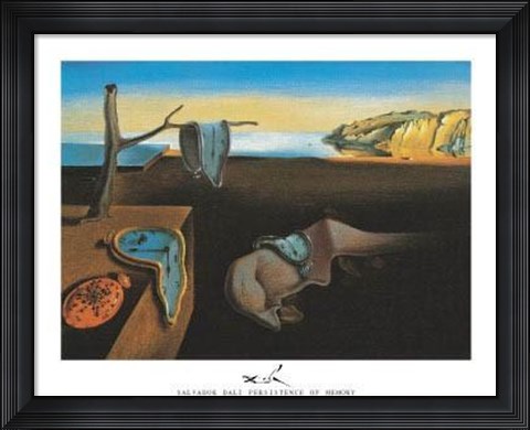 Framed Persistence Of Memory Print