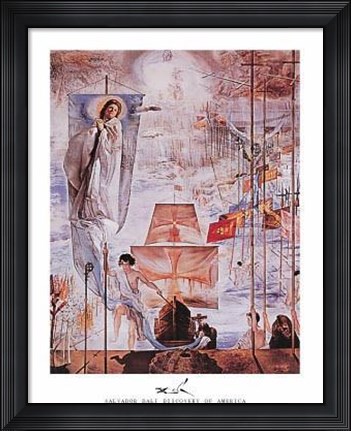 Framed Discovery Of America Print