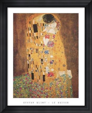 Framed Le Baiser, 1908 Print