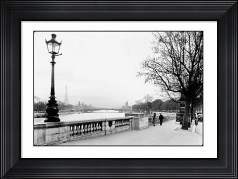 Framed Paris, Le Cours La Reine, 1927 Print