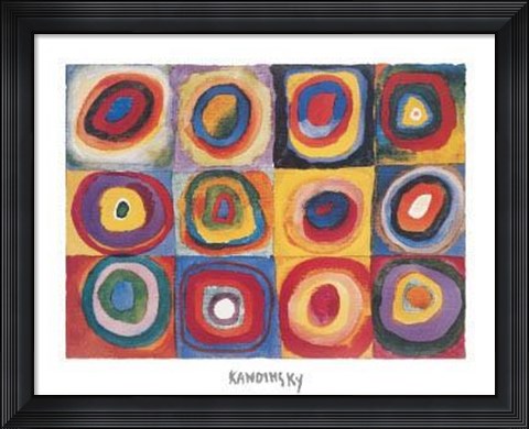 Framed Farbstudie Print