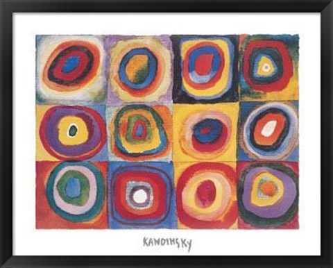Framed Farbstudie Print