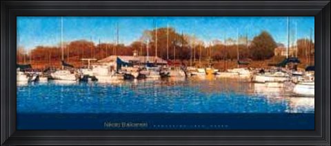 Framed Grapevine Lake, Texas Print
