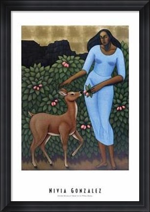Framed Ofrenda Rosada Al Venado De Las Piedras Print