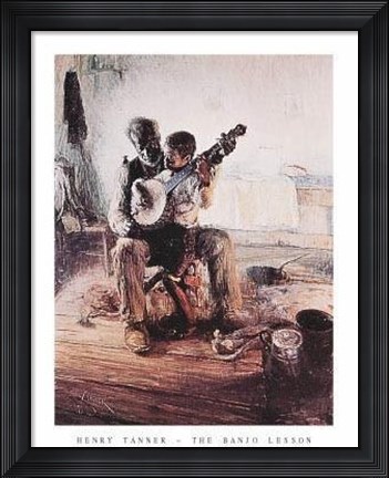 Framed Banjo Lesson Print