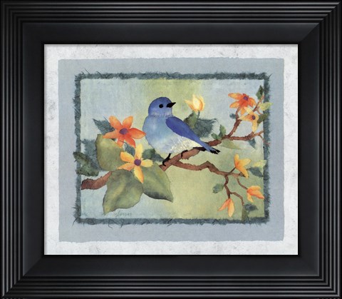 Framed Bluebird Print