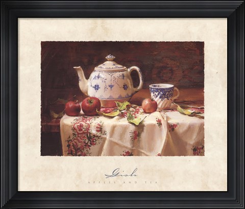 Framed Apples and Tea Print