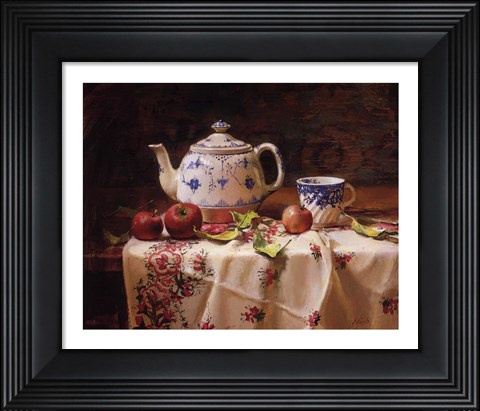 Framed Apples and Tea Print
