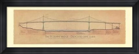 Framed St. Johns Bridge Print