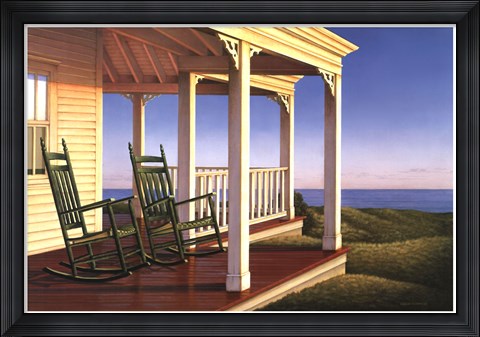 Framed Twilight on the Veranda Print