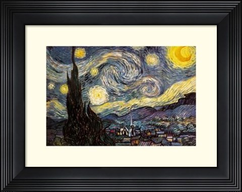 Framed Starry Night Print