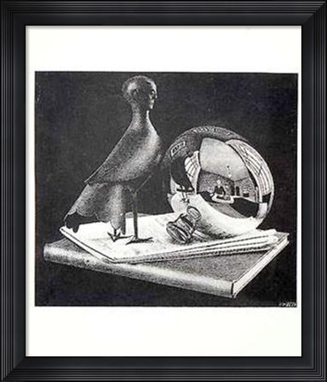 Framed Still Life With Sphere Print
