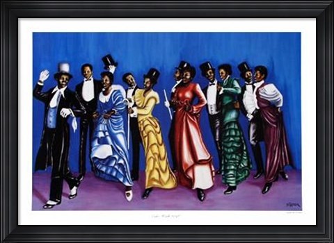 Framed Cake Walk, 1898 Print