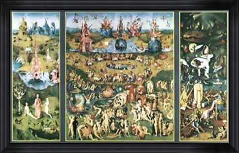 Framed Garden Of Delights Print