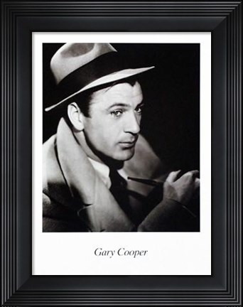 Framed Gary Cooper Print