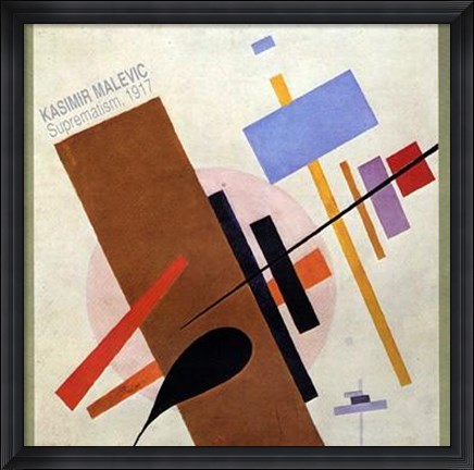 Framed Suprematism, 1917 Print
