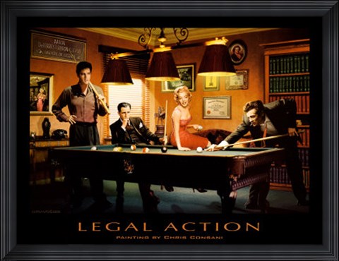 Framed Legal Action Print
