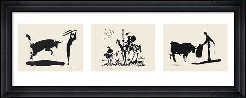 Framed Bullfight-Picador Print