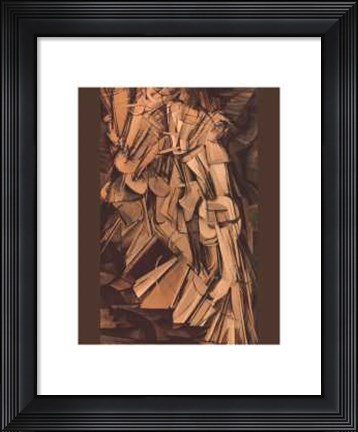Framed Nude Descending a Staircase #2 Print
