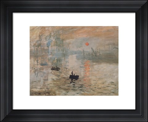 Framed Impression, Sunrise, c.1872 (green) Print