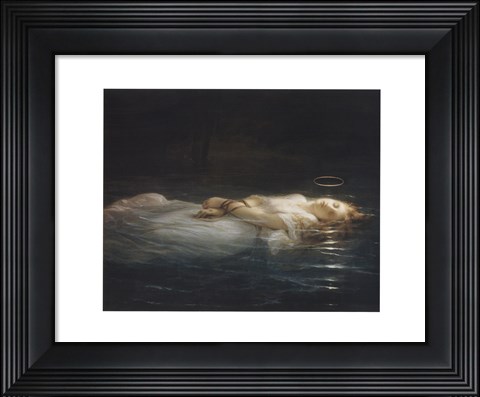 Framed La Jeune Martyre Print