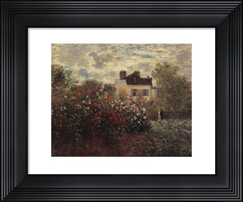 Framed Artist's Garden In Argenteuil Print