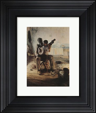 Framed Banjo Lesson Print