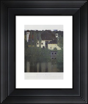 Framed Unterach Manor On The Attersee Lake, Aus Print