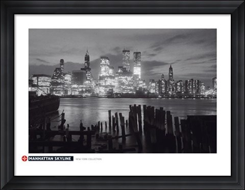 Framed Manhattan Skyline Print