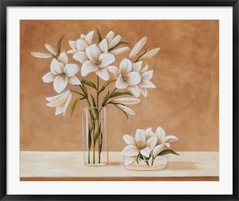 Framed Lis Blanches Print