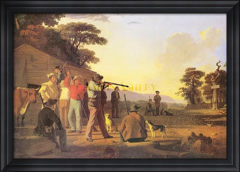 Framed Shooting For The Beef Print